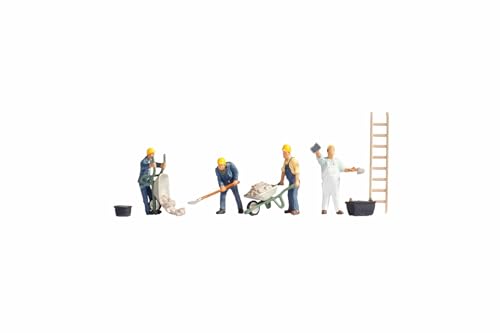 NOCH TT Modellfiguren „Maurer“, Bauszenen Accessoires, TT Spur 1:120, ideal für Dioramen und Modelleisenbahnbau NOCH TT Modellfiguren „Maurer“, Bauszenen Accessoires, TT Spur 1:120, ideal für Dioramen und Modelleisenbahnbau von NOCH