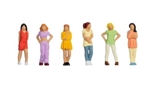 NOCH Weibliche Teenager, handkolorierte Modellfiguren für TT 1:120, lebendige Szenengestaltung mit jugendlichem Charme NOCH Weibliche Teenager, handkolorierte Modellfiguren für TT 1:120, lebendige Szenengestaltung mit jugendlichem Charme von NOCH