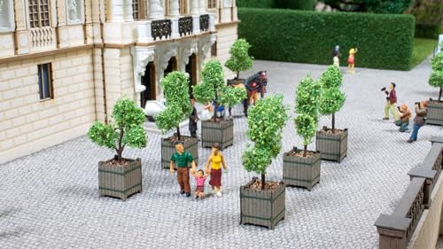 NOCH Zierbäume in Kübeln, mediterrane Modellbau Bäume, 2 Stück, für die Spurweite H0 NOCH Zierbäume in Kübeln, mediterrane Modellbau Bäume, 2 Stück, für die Spurweite H0 von NOCH
