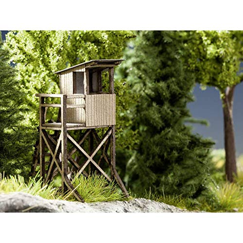 NOCH Jägerstand, detailgetreues Modellbau-Zubehör, 2,1 x 2,3 cm für die Spurweite TT, ideal für Dioramen und Miniaturwelten von NOCH