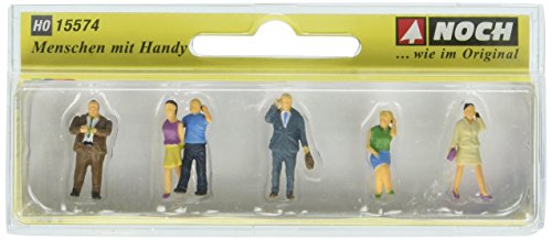 15574 Menschen mit Handy, 6 Figuren, ohne Bank von NOCH