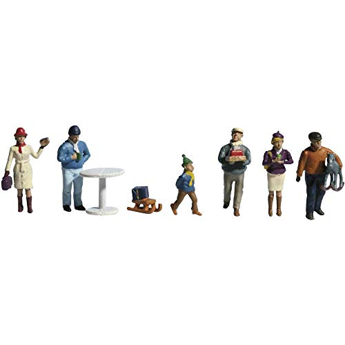 NOCH® Weihnachtsmarkt, liebevoll gestaltetes Set mit Figuren und Zubehör, 1:87 (H0) handbemalt für Modelleisenbahn und Dioramen NOCH® Weihnachtsmarkt, liebevoll gestaltetes Set mit Figuren und Zubehör, 1:87 (H0) handbemalt für Modelleisenbahn und Dioramen von NOCH