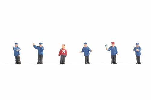 NOCH Bahnbeamte Deutschland, handbemalte Figuren für Spur Z, Set mit 6 Modellbahnfiguren NOCH Bahnbeamte Deutschland, handbemalte Figuren für Spur Z, Set mit 6 Modellbahnfiguren von NOCH