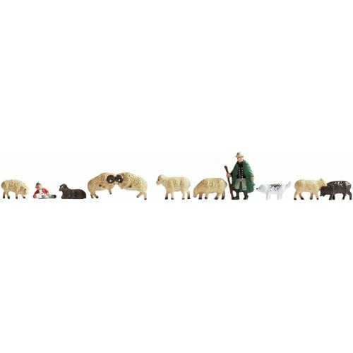 45750 Schäfer und Schafe, 2 Figuren und 9 Tiere 45750 Schäfer und Schafe, 2 Figuren und 9 Tiere von NOCH