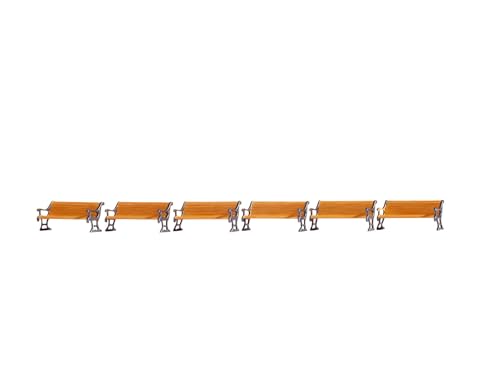 NOCH Bänke, realistisch handkoloriert für Modellbau Anlagen, ideal für Dioramen und Modellbahnen der Spur TT NOCH Bänke, realistisch handkoloriert für Modellbau Anlagen, ideal für Dioramen und Modellbahnen der Spur TT von NOCH