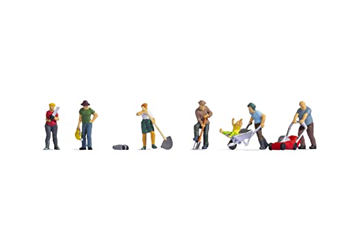 NOCH Modell-Eisenbahn-Figuren-Set H0, Gartenarbeit, Modellbauzubehör Kunststofffiguren NOCH Modell-Eisenbahn-Figuren-Set H0, Gartenarbeit, Modellbauzubehör Kunststofffiguren von NOCH