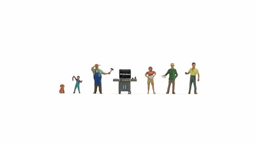 NOCH Figuren-Set „Beim Grillen“, Modellbahn Zubehör aus Kunststoff H0, 1:87 ideal für Miniaturwerkstatt und Deko NOCH Figuren-Set „Beim Grillen“, Modellbahn Zubehör aus Kunststoff H0, 1:87 ideal für Miniaturwerkstatt und Deko von NOCH