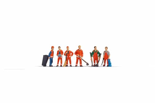 NOCH Stadtreinigung Figuren-Set, handbemalte Modellbaufiguren in 1:120 TT, perfekt für Dioramen und Modellbahn NOCH Stadtreinigung Figuren-Set, handbemalte Modellbaufiguren in 1:120 TT, perfekt für Dioramen und Modellbahn von NOCH