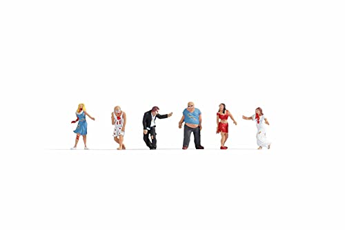 NOCH Figuren-Set „Zombies“, mit 6 handbemalten Untoten für Modelllandschaften im Maßstab 1:87 (H0), Kreatives Basteln und Dioramen von NOCH