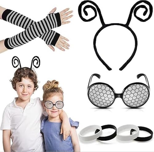 Nocyclonic Bienen Kostüm für Mädchen Erwachsen,Biene Kostüm Haarreif,Bienen Stirnband,Kostüm Haarschmuck Accessoires Mottoparty Cosplay (2) von Nocyclonic