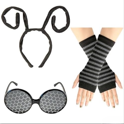 Nocyclonic Bienen Kostüm für Mädchen Erwachsen,Biene Kostüm Haarreif,Bienen Stirnband,Kostüm Haarschmuck Accessoires Mottoparty Cosplay (5) von Nocyclonic