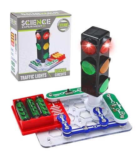 Experimente für Kinder ab 5,Experimentierkasten Ampel Spielzeug für Kinder,Elektronik-Erkundungskit Experimente Geschenk für Kinder ab 5 6 7 8 Junge Mädchen von Noetoy