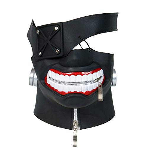 Nofonda Neue Tokyo Anime Ken Kaneki 3D pu-Leder Solide Halloween Cosplay Kostüm Maske Requisiten Accessory Nofonda Neue Tokyo Anime Ken Kaneki 3D pu-Leder Solide Halloween Cosplay Kostüm Maske Requisiten Accessory von Nofonda