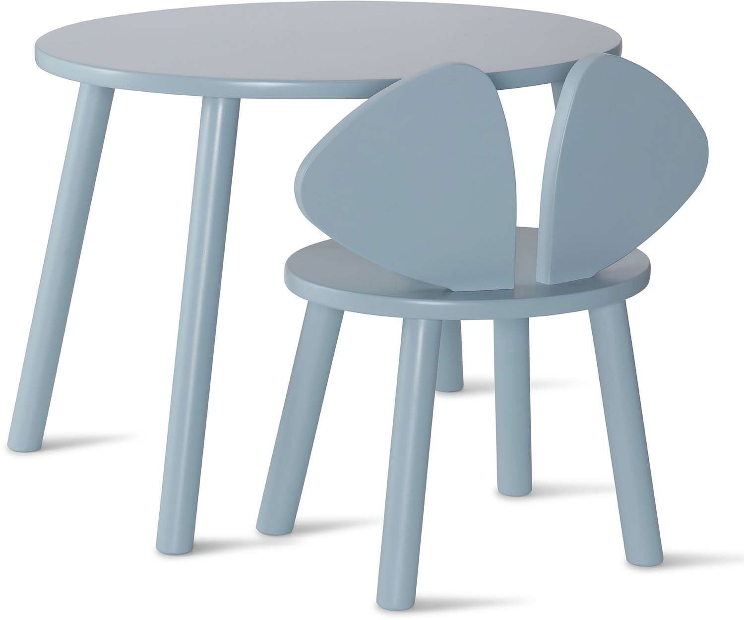 Nofred Stuhl und Tisch, Blau Nofred Stuhl und Tisch, Blau von Nofred