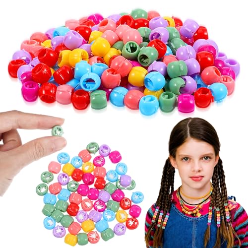 Nogeqi 200 Stück Bunt Haarperlen Zum Klipsen, Kunststoff Haarperlen Mädchen, Mini Haarschmuck, Haarklammer Klein Mini Haarclips Für Pferdeschwanz Zopf Kinder Nogeqi 200 Stück Bunt Haarperlen Zum Klipsen, Kunststoff Haarperlen Mädchen, Mini Haarschmuck, Haarklammer Klein Mini Haarclips Für Pferdeschwanz Zopf Kinder von Nogeqi