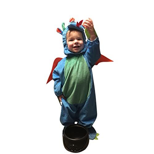 Nokiwiqis Cosplay Kostüm für Baby Klein-Kinder Halloween Tier Kostüm Strampler Dinosaurier/Hummer Kostüm für Karneval Party 0-24 Monate (Grün, 18-24 Months) von Nokiwiqis