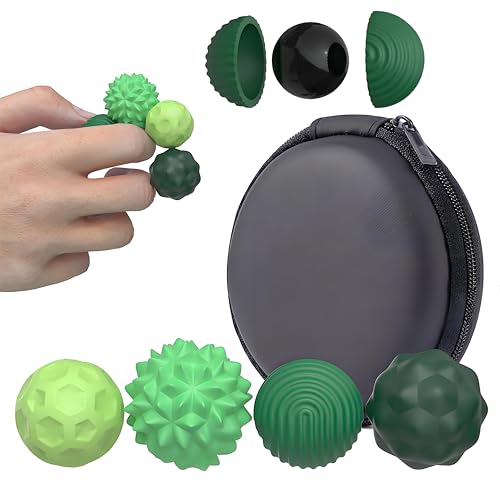4 Stück Magnetische Fidget Toys, Magnetkugeln Stressball Silikon Sensorik Spielzeug, Magnetkugeln Anti Stress Bälle Silikon, Anti-Stress Fidget Toy für Angst Stressabbau, Haptische Dekompression 4 Stück Magnetische Fidget Toys, Magnetkugeln Stressball Silikon Sensorik Spielzeug, Magnetkugeln Anti Stress Bälle Silikon, Anti-Stress Fidget Toy für Angst Stressabbau, Haptische Dekompression von Nokwocy