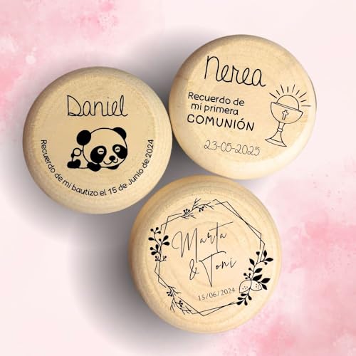 10 Jojos aus Holz, personalisierbar, Gastgeschenk für Hochzeit, Kommunion, Taufe, Schulgeschenk, Lasergravur auf beiden Seiten 10 Jojos aus Holz, personalisierbar, Gastgeschenk für Hochzeit, Kommunion, Taufe, Schulgeschenk, Lasergravur auf beiden Seiten von Nomart
