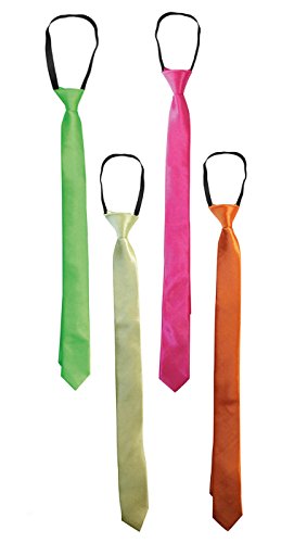 Rubie's Offizielles Kostüm – Rubie – Zubehör für Verkleidung Krawatte Disco 4 Farben – 157000 von Non Concerne