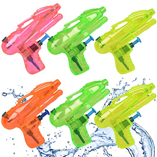 Noosverl Noosverl 6 PCS Wasserpistole,Wasserpistolen Set für Kinder,Wasserpistole Kinder,Wasserpistole Spielzeug für Kinder für Garten Pool Strand von Noosverl