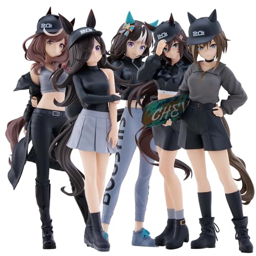 6Stück - Mr. C.B./ Hokko Tarumae Action Figur Anime Rice Shower/Cheval Grand Statue Motorrad Stil Mädchen Figur mit Kätzchen Ohren Hüte PVC Modell 6Stück - Mr. C.B./ Hokko Tarumae Action Figur Anime Rice Shower/Cheval Grand Statue Motorrad Stil Mädchen Figur mit Kätzchen Ohren Hüte PVC Modell von Noowye