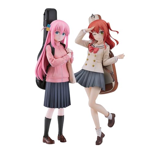 Gotō Hitori Action Figur Anime Kita Ikuyo Statue Cartoon Mädchen Figur 23CM Stehend Modell PVC Desktop Dekoration Ornamente Geschenk 2Stück von Noowye