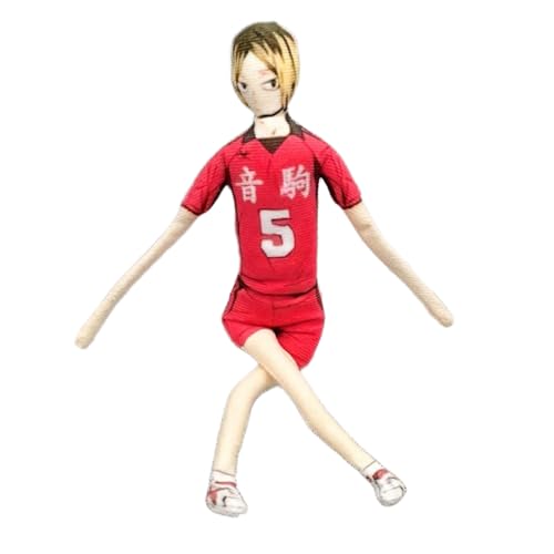 Hinata Shoyo Plush Abstrakter Stil Figur Anime Kozume Kenma/Tsukishima Ke Stuffed Action Figur - 28CM Bewegliches Eingebauten Drahtgestell Anime Deko von Noowye