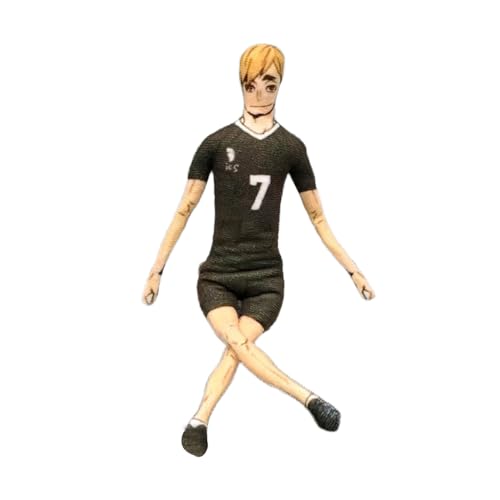 Hinata Shoyo Plush Abstrakter Stil Figur Anime Kozume Kenma/Tsukishima Ke Stuffed Action Figur - 28CM Bewegliches Eingebauten Drahtgestell Anime Deko von Noowye