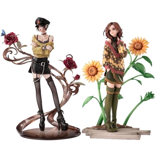 Komatsu Nana Action Figuren Anime Illustration Komatsu Nana Statue mit Boden Original Painting Mädchen Figur 22CM Stehend Modell PVC Ornamente Geschenk von Noowye