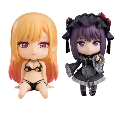 Noowye 2Stück - Anime Mini Figur Kitagawa Marin/Inui Sajuna Statue, Austauschbare Köpfe Figuren Beweglich Gelenke, 10CM Mädchen Figure Q Figur Ornamente Noowye 2Stück - Anime Mini Figur Kitagawa Marin/Inui Sajuna Statue, Austauschbare Köpfe Figuren Beweglich Gelenke, 10CM Mädchen Figure Q Figur Ornamente von Noowye