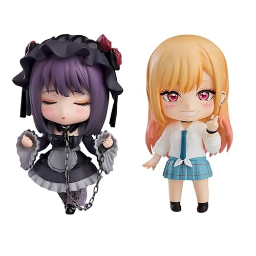Noowye 2Stück - Anime Mini Figur Kitagawa Marin/Inui Sajuna Statue, Austauschbare Köpfe Figuren Beweglich Gelenke, 10CM Mädchen Figure Q Figur Ornamente Noowye 2Stück - Anime Mini Figur Kitagawa Marin/Inui Sajuna Statue, Austauschbare Köpfe Figuren Beweglich Gelenke, 10CM Mädchen Figure Q Figur Ornamente von Noowye