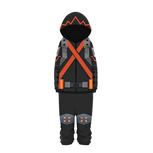 Noowye Anime Midoriya Izuku/Bakugou Katsuki Cosplay Kostüm Cartoon Schlafanzug Outfit Todoroki Shouto Homewear Halloween Cosplay Costume für Karneval Party von Noowye