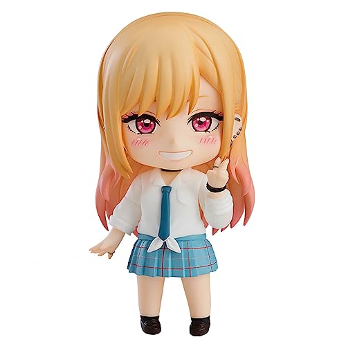 Noowye Anime Mini Figur Kitagawa Marin Statue, Austauschbare Köpfe Figuren Beweglich Gelenke, 10CM Schuluniform Mädchen Figure Marin Q Figur PVC Ornamente von Noowye