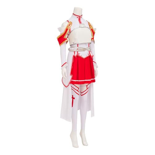 Noowye Anime Yuuki Asuna Cosplay Kostüm Damen Rot&Weißer Rock Komplettes Set Kampfanzug Asuna Cos Costume Halloween Party Karneval Dress Up Anzug für Frauen Noowye Anime Yuuki Asuna Cosplay Kostüm Damen Rot&Weißer Rock Komplettes Set Kampfanzug Asuna Cos Costume Halloween Party Karneval Dress Up Anzug für Frauen von Noowye