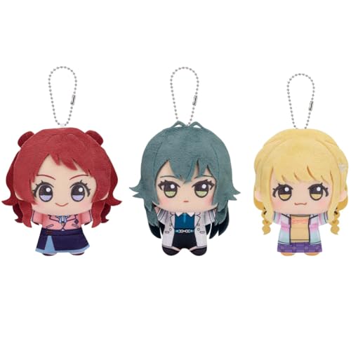Noowye Kotone Fujita Plüsch Anhänger Anime Saki Hanami/Temari Tsukimura Stuffed Soft Plush Figur Kawaii Schulrucksack Anhänger Dekoration Geschenk 11CM von Noowye