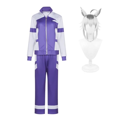 Noowye Oguri Cap Cosplay KostüM Anime Trainingsanzug Komplettes Set Darstellungskostüm Schuluniform - für Fancy Dress Up Halloween Karneval Party Maskerade Noowye Oguri Cap Cosplay KostüM Anime Trainingsanzug Komplettes Set Darstellungskostüm Schuluniform - für Fancy Dress Up Halloween Karneval Party Maskerade von Noowye