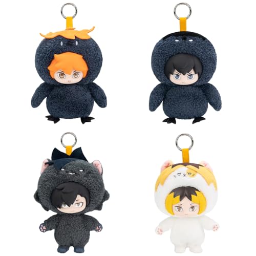 Noowye Shoyo Hinata Plüsch Anhänger Anime Tobio Kageyama/Kuroo Tetsurou Stuffed Plush Taschen Anhänger Kawaii Autotasche PP-Baumwolle Geschenk 15CM 4Stück Noowye Shoyo Hinata Plüsch Anhänger Anime Tobio Kageyama/Kuroo Tetsurou Stuffed Plush Taschen Anhänger Kawaii Autotasche PP-Baumwolle Geschenk 15CM 4Stück von Noowye