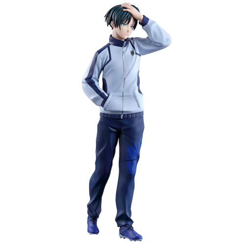 Rin Itoshi/Itoshi SAE Action Figur Anime Statue ShidouRyuusei Figuren in Fußball-Costume, Anime Charakter Statue PVC Stehend Pose Modell, 18CM/19CM von Noowye