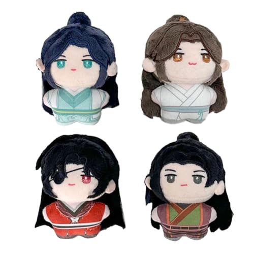 Xie Lian/Hua Cheng Plüsch Anhänger Anime Kissen He Xuan/Shi Qing Xuan Stuffed Soft Plush Kawaii Geschenk für Anime Fans 10CM 4Stück Xie Lian/Hua Cheng Plüsch Anhänger Anime Kissen He Xuan/Shi Qing Xuan Stuffed Soft Plush Kawaii Geschenk für Anime Fans 10CM 4Stück von Noowye