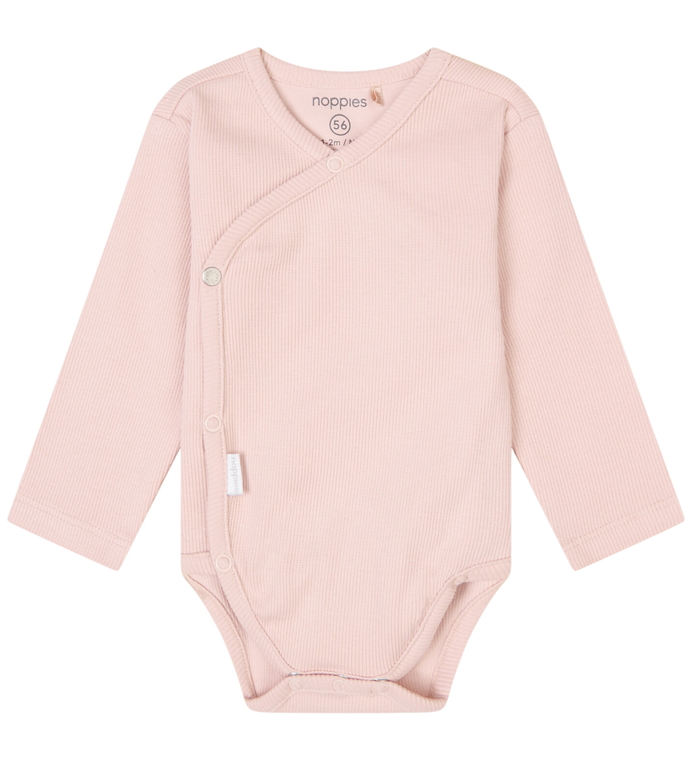 Noppies Wickelbody l/ä - Narellan - Rose Smoke - Noppies - 50 - Body L/Ä von Noppies