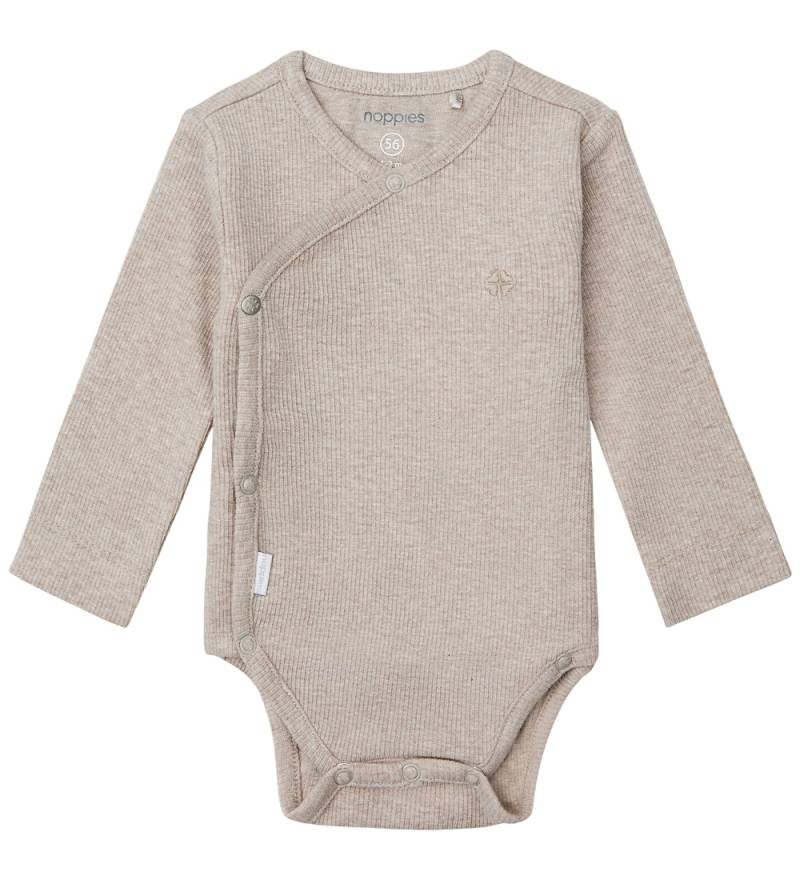 Noppies Wickelbody l/ä - Rib - Nino - Taupe Melange - Noppies - 68 - Body L/Ä Noppies Wickelbody l/ä - Rib - Nino - Taupe Melange - Noppies - 68 - Body L/Ä von Noppies