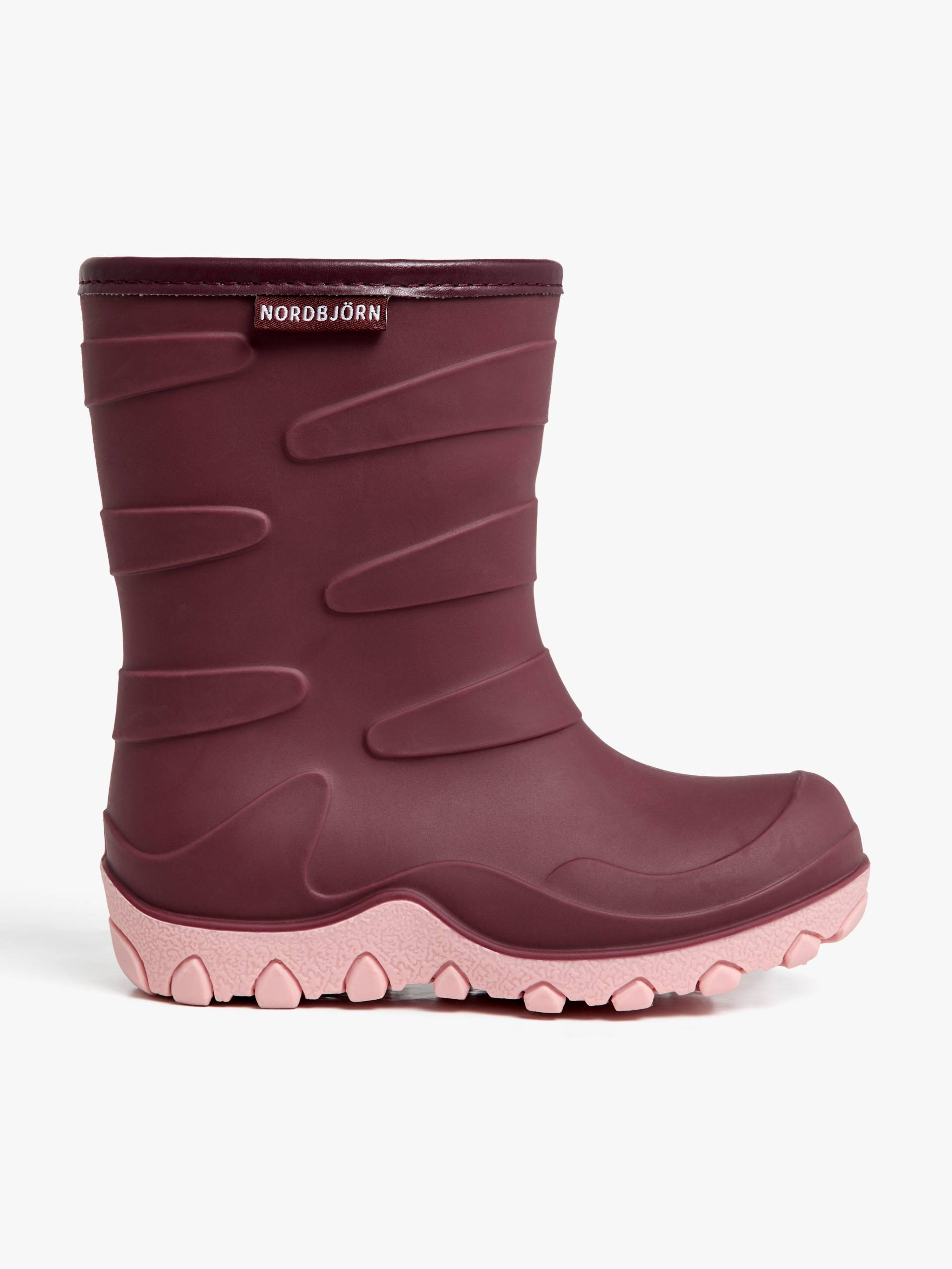 Nordbjörn Grundsund Gefütterte Gummistiefel, Oxblood, 33, Kindergummistiefel, Kinderstiefel, Gummistiefel kinder, Kids von Nordbjörn