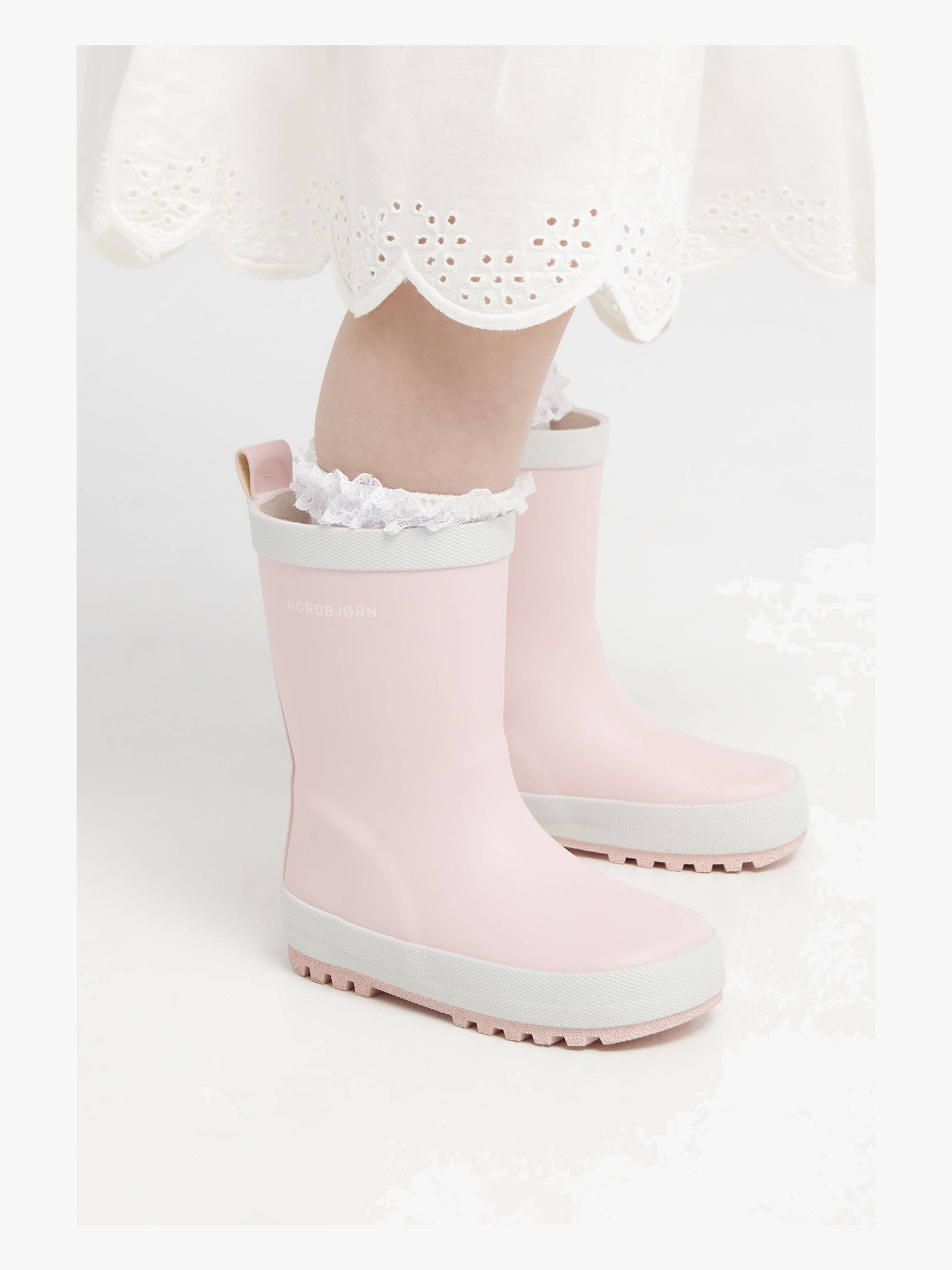 Nordbjørn Vinga Gummistiefel, Rosa/Weiß, 24, Kindergummistiefel, Kinderstiefel, Gummistiefel kinder, Kids von Nordbjörn