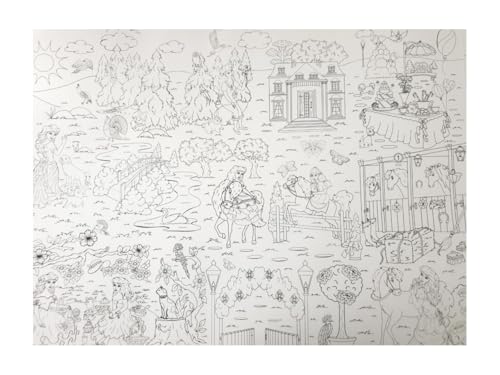 Nordic Color Giant Coloring Poster For a birthday gift, Packed in a Roll von Nordic Color