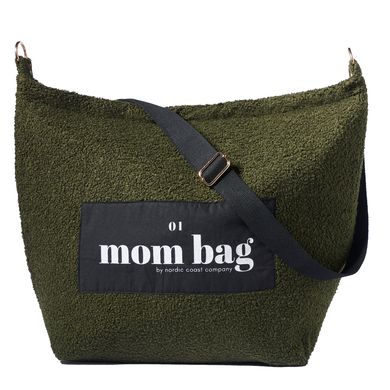 Nordic Coast Company Mom Bag Teddy Bouclé Olive von Nordic coast company