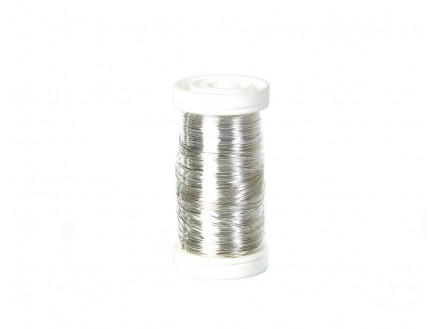 Silberner Metalldraht 0,30mm 100g von Nordisk