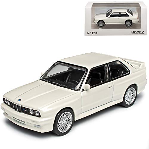 B-M-W 3er E30 M3 Coupe Sport Evolution Weiss Youngtimers 1982-1994 1/43 Norev Modell Auto mit individiuellem Wunschkennzeichen von Norev B-M-W