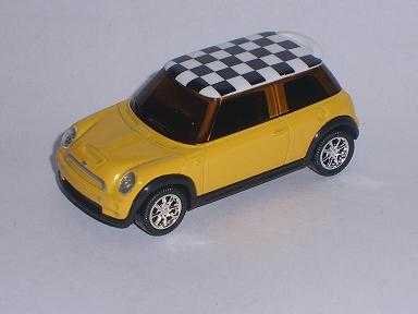 Mini Cooper Neu B-M-W Gelb Zielflagge 3 inches 1/55 1/60 1/64 Norev Modellauto Modell Auto von Norev B-M-W