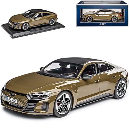 Norev A*U*D*I E-Tron GT RS Limousine Olive Grün Metallic Ab 2020 1/18 Modell Auto mit individiuellem Wunschkennzeichen von Norev