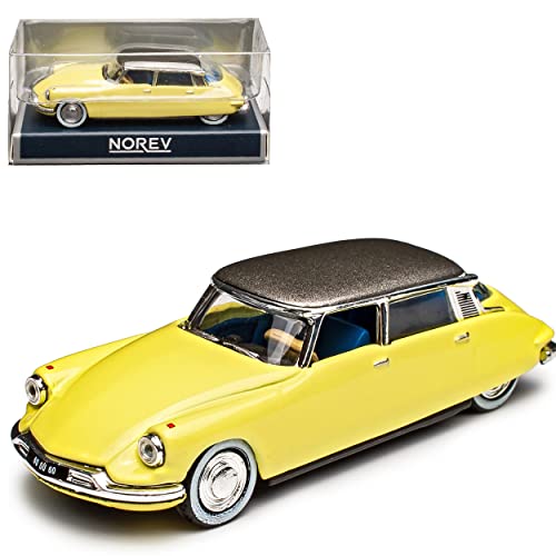 Norev Citroen DS19 Limousine Gelb mit Dach in Grau 1955-1968 H0 1/87 Modell Auto Norev Citroen DS19 Limousine Gelb mit Dach in Grau 1955-1968 H0 1/87 Modell Auto von Norev